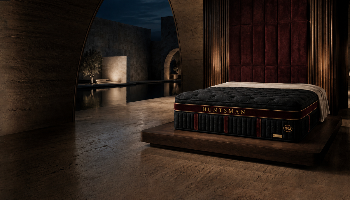 Huntsman S Class mattress in a refined bedroom